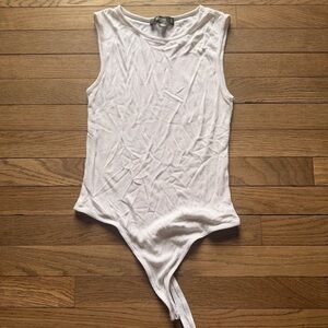Misguided White bodysuit US 4